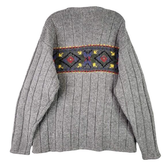 Eddie Bauer Sweater Wool Knit Crewneck Light Gray Men’s Size Large L - Picture 3 of 7